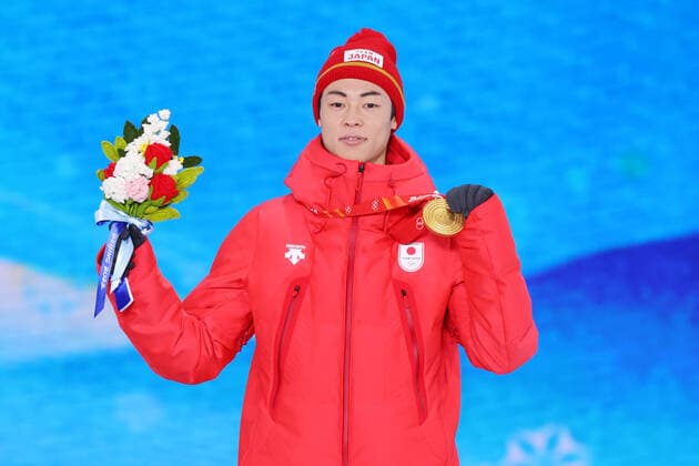 Ryoyu Kobayashi (JPN), FEBRUARY 8, 2022 - Ski jumping, Skispringen, Ski, nordisch : Men s Individual Normal Hill Medal Ceremony during the Beijing 2022 Olympic Winter games, Winterspiele,Spiele, Summer games at Zhangjiakou Medal Plaza in Zhangjiakou, Hebei, China. (180190300)