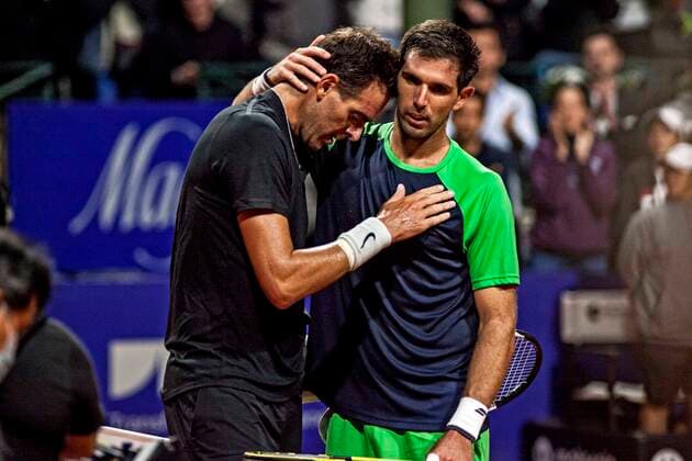 February 8, 2022, Ciudad Auto³noma Buenos Aires, Capital Ferderal, Argentina: After 965 days of inactivity and four operations, the Argentine tennis player, former number 3 in the world, .champion of the Davis Cup in 2016, of the United States Open in 2009 and double Olympic medalist (silver in .Rio de Janeiro 2016 and bronze in London 2012) Juan MartoÂn Del Potro, lost in his debut at the Argentine Open .against his compatriot and friend Federico Delbonis 6-1 and 6-3..Although he avoided announcing his definitive retirement on his comeback, in the first round of the ATP, Tennis Herren 250 .in Argentina at the Lawn Tennis Club and on the verge of inconsolable tears, Del Potro said goodbye to some .5,000 fans who cheered and cheered him on. Ciudad Autonoma Buenos Aires Argentina - ZUMAa179 0150278430st Copyright: xRobertoxAlmeidaxAveledox