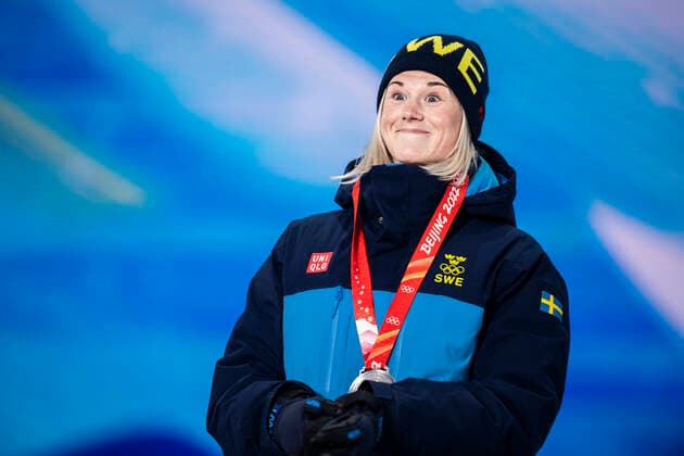 220209 Maja Dahlqvist of Sweden with her silver medal at the medal ceremony for women s cross country skiing sprint during day 5 of the 2022 Winter Olympics on February 9, 2022 in Zhangjiakou Photo Jon Olav Nesvold BILDBYRAN COP 217 JE0033 skidor cross country skiing langrenn olympic games olympics winter olympics os ol olympics winter o olympics peking Beijing 2022 beijing 2022 beijing 2022 olympic games beijing 2022 winter olympic games beijing os beijing ol winter ol 5 bbeng medal ceremony medal ceremony medal ceremony sweden silver,  Copyright: JONxOLAVxNESVOLD BB220209JE062