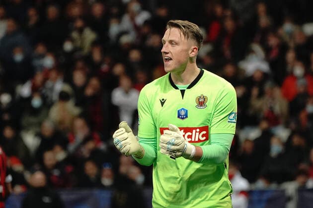 Marcin Bulka (OGC Nice) FOOTBALL : OGC Nice vs Marseille - 1 4 de finale de coupe de France - Nice - 09 02 2022 NorbertScanella Panoramic 