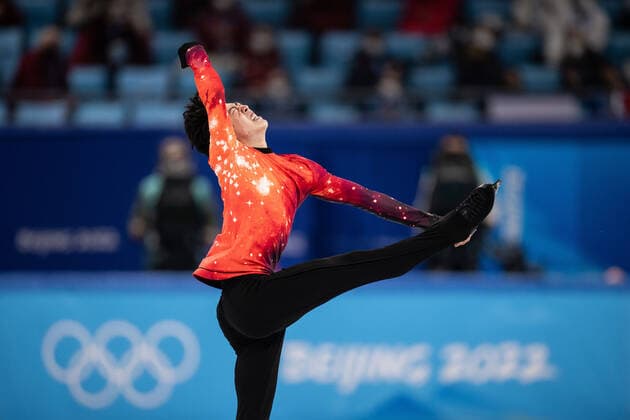 220210 Nathan Chen of USA competes in men s figure skating short program final during day 6 of the 2022 Winter Olympics on February 10, 2022 in Beijing Photo Maxim ThorÃ PICTURE CODE MT MT0314 konstakning figure skating figure skating olympic games olympics winter olympics os ol olympiska spel vinter Olympic Games Beijing Beijing 2022 Beijing 2022 Beijing 2022 Olympic Games Beijing 2022 Winter Olympic Games Beijing Os Beijing ol Winter ol 6 bbeng,  Copyright: MAXIMxTHORE BB220210MT082