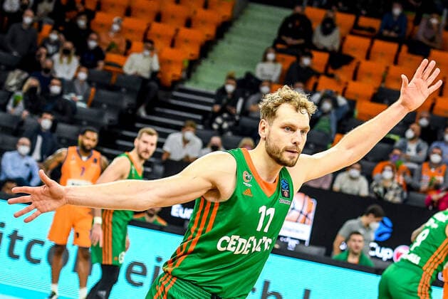 GER, EuroCup, ratiopharm ulm vs Cedevita Olimpija Ljubljana 09 02 2022, ratiopharm arena, Neu Ulm, GER, EuroCup, ratiopharm ulm vs Cedevita Olimpija Ljubljana, in picture Jaka Blazic Ljubljana, 11 nordphotoxGmbHx xHafner nph00200
