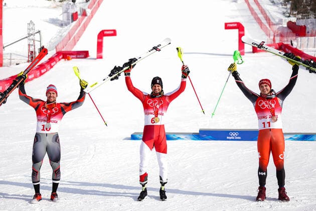 BEIJING 2022, Alpine skiing, mens combined, award ceremony