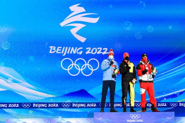 BEIJING 2022, Nordic combined, men, award ceremony