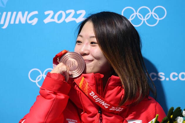 BEIJING 2022, snowboard, halfpipe women, award ceremony