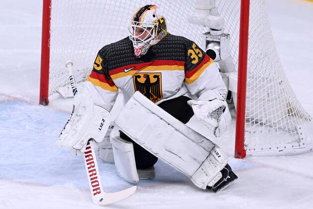 NIEDERBERGER Mathias goalkeeper team GER ice hockey game preliminary round Canada Germany on Thursday the 10 02 2022 in Beijing Olympic Winter Games 2022 in Beijing China