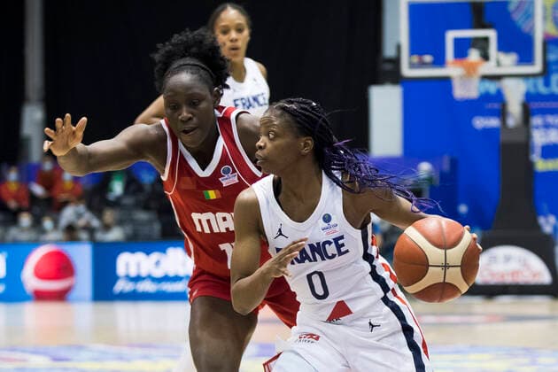 Olivia Epoupa of France BASKET BALL : France Vs Mali - Coupe du Monde - Feminines - 10 02 2022 NikolaKrstic Panoramic 