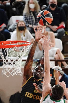 Dwayne Bacon (AS Monaco) BASKETBALL : Monaco vs Zalgiris Kaunas - Euroleague - Monaco - 10 02 2022 NorbertScanella Panoramic 