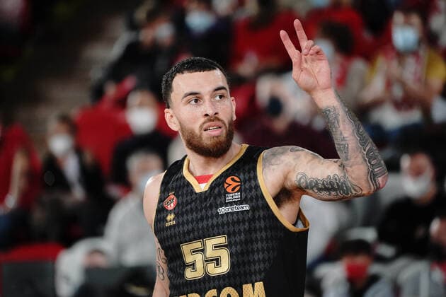 Mike James (AS Monaco) BASKETBALL : Monaco vs Zalgiris Kaunas - Euroleague - Monaco - 10 02 2022 NorbertScanella Panoramic 