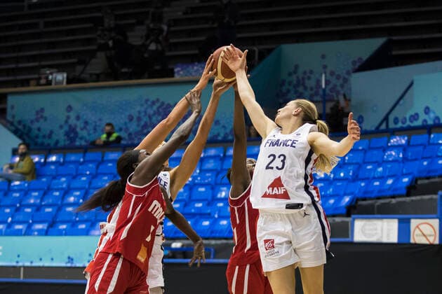 Marine Johannes of France BASKET BALL : France Vs Mali - Coupe du Monde - Feminines - 10 02 2022 NikolaKrstic Panoramic 
