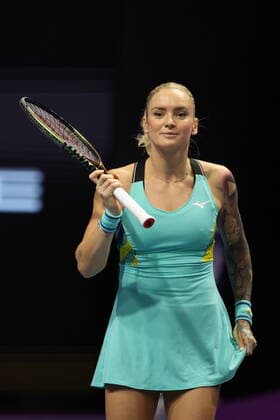 February 11, 2022, Saint Petersburg, Russia: Tereza Martincova of Czech Republic seen during the St. Petersburg Ladies Trophy 2022 tennis tournament against Irina-Camelia Begu of Romania..Final score; Tereza Martincova 0:2 Irina-Camelia Begu. Saint Petersburg Russia - ZUMAs197 20220211_zaa_s197_011 Copyright: xMaksimxKonstantinovx