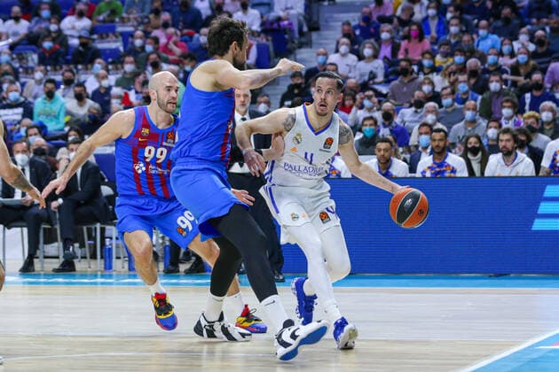 11th February 2022 Wizink Center Madrid Spain Turkish Airlines Euroleague Basketball Real Madrid vs FC Barcelona Barca Thomas Heurtel MAdrid Madrid Madrid Madrid Spain Basketball Copyright: xAlbaxPachecox xAgenciaxLOFx