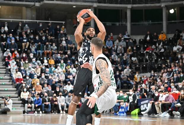 James Gist (asvel) BASKETBALL : LDLC ASVEL vs Panathinaikos AthÂnes - Euroligue - 11 02 2022 FredericChambert Panoramic 
