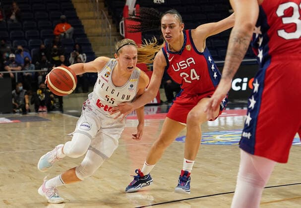 Basketball, Women, World Cup Quali, USA - Belgium