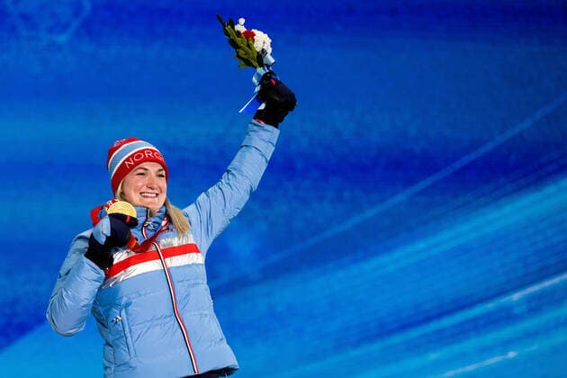 BEIJING 2022, Biathlon, 7,5km Sprint Women, Award Ceremony