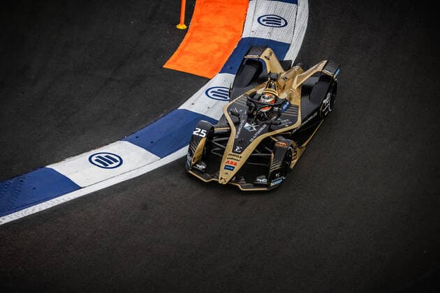 25 VERGNE Jean-Eric (fra), DS Techeetah, DS E-Tense FE21, action during the 2022 Mexico City ePrix, 2nd meeting of the 2021-22 ABB FIA Formula E World Championship, WM, Weltmeisterschaft on the Autodromo Hermanos Rodriguez from February 10 to 11, in Mexico City, Mexico - AUTO - 2022 FORMULA E Mexico City ePRIX DPPI Panoramic  03422002_GH_57436