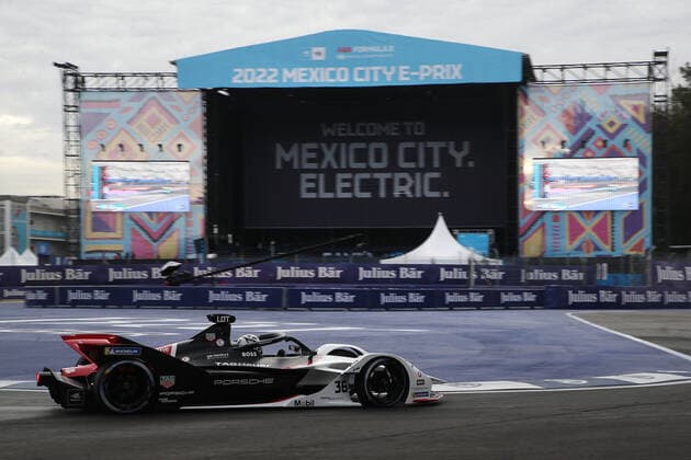 Andre Lotterer GER TAG Heuer Porsche, Formula E FIA World Championship, Season 8, Mexico City E Prix, 12 02 2022, MEX