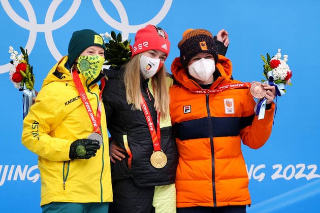 BEIJING 2022, Skeleton, Women, Award Ceremony