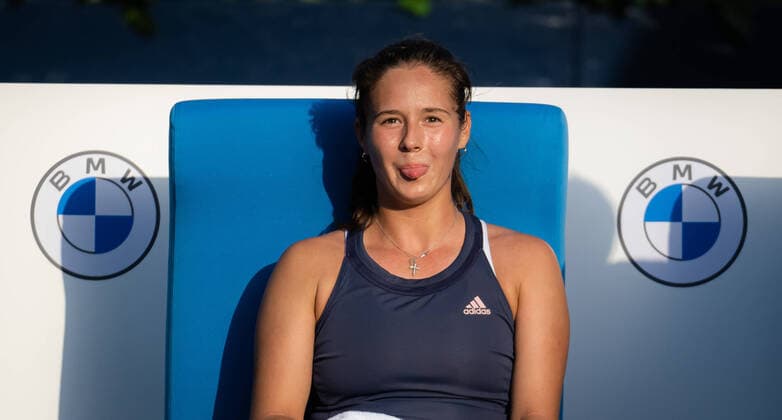 February 12, 2022, DUBAI, UNITED ARAB EMIRATES: Daria Kasatkina of Russia during practice ahead of the 2022 Dubai Duty Free Tennis Championships WTA, Tennis Damen 1000 tennis tournament DUBAI UNITED ARAB EMIRATES - ZUMAa181 20220212_zaa_a181_137 Copyright: xRobxPrangex