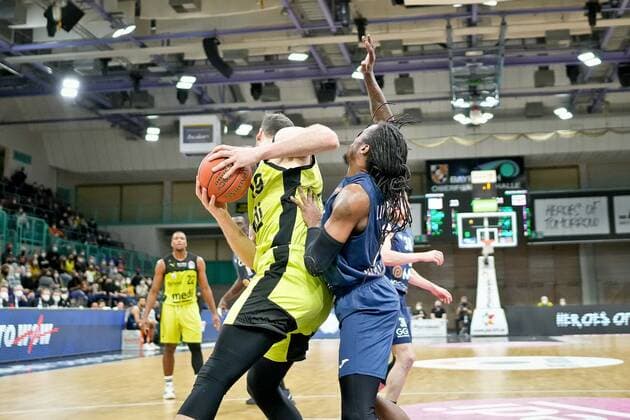 medi bayreuth MLP Heidelberg , Basketball, Bundesliga, BBL, Matchday 21, Season 2021 2022, 13 02 2022 3 Lowery, Robert MLP Heidelberg 19 Sajus Martynas medi Bayreuth medi bayreuth MLP Heidelberg , Basketball, Bundesliga, BBL, Matchday 21, Season 2021 2022, 13 02 2022 Bayreuth Copyright: xEibner-Pressefoto ThorstenxOchsx EP_TOS