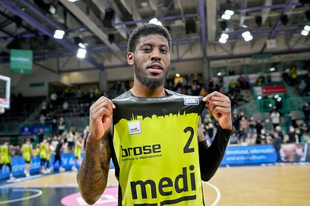 medi bayreuth MLP Heidelberg , Basketball, Bundesliga, BBL, Matchday 21, Season 2021 2022, 13 02 2022 2 Anim Sacar medi Bayreuth medi bayreuth MLP Heidelberg , Basketball, Bundesliga, BBL, Matchday 21, Season 2021 2022, 13 02 2022 Bayreuth Copyright: xEibner-Pressefoto ThorstenxOchsx EP_TOS
