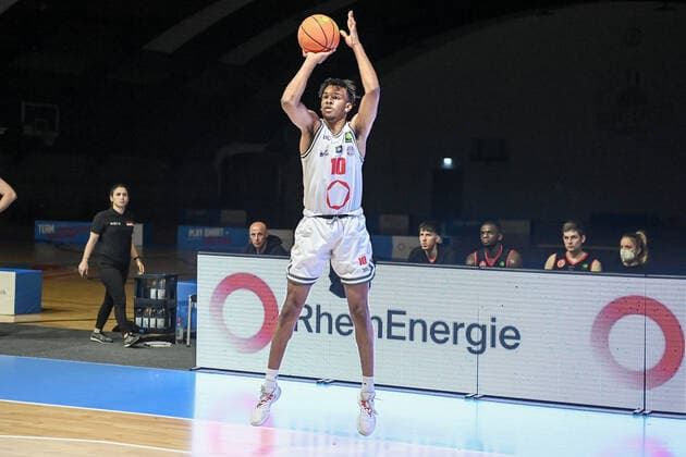 Barmer 2 Basketball Bundesliga ProB, Rheinstars Koeln vs ETV Hamburg, 12 02 2022 , Barmer 2 Basketball Bundesliga ProB, Rheinstars Koeln vs ETV Hamburg on 12 02 2022 at Basketball Campus Koeln in Koeln Nordrhein Westfalen Copyright: xBEAUTIFULxSPORTS Mueller-Laschetx
