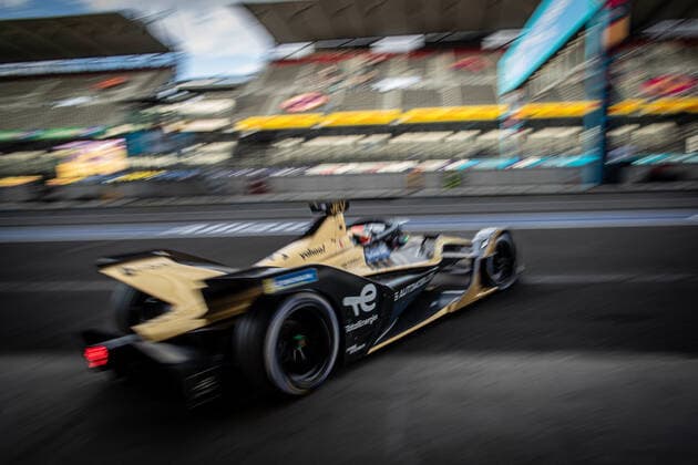 25 VERGNE Jean-Eric (fra), DS Techeetah, DS E-Tense FE21, action during the 2022 Mexico City ePrix, 2nd meeting of the 2021-22 ABB FIA Formula E World Championship, WM, Weltmeisterschaft on the Autodromo Hermanos Rodriguez from February 10 to 11, in Mexico City, Mexico - AUTO - 2022 FORMULA E Mexico City ePRIX DPPI Panoramic  03422002_AG_1105