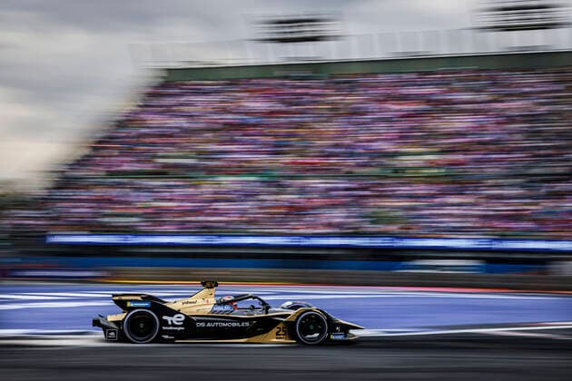 25 VERGNE Jean-Eric (fra), DS Techeetah, DS E-Tense FE21, action during the 2022 Mexico City ePrix, 2nd meeting of the 2021-22 ABB FIA Formula E World Championship, WM, Weltmeisterschaft on the Autodromo Hermanos Rodriguez from February 10 to 11, in Mexico City, Mexico - AUTO - 2022 FORMULA E Mexico City ePRIX DPPI Panoramic  03422003__F1_3506