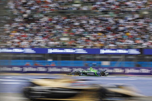 37 CASSIDY Nick (nzl), Envision Racing, Audi e-tron FE07, action during the 2022 Mexico City ePrix, 2nd meeting of the 2021-22 ABB FIA Formula E World Championship, WM, Weltmeisterschaft on the Autodromo Hermanos Rodriguez from February 10 to 11, in Mexico City, Mexico - AUTO - 2022 FORMULA E Mexico City ePRIX DPPI Panoramic  _LF30949