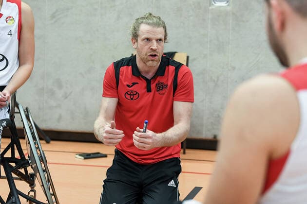 1 Wheelchair Basketball Bundesliga, RBC Koeln99ers vs Hannover United, 12 02 2022 Mathew Foden Trainer RBC Koeln99ers , 1 Wheelchair Basketball Bundesliga, RBC Koeln99ers vs Hannover United on 12 02 2022 in Sporthalle Bergischer Ring, in Koeln Nordrhein Westfalen Copyright: xBEAUTIFULxSPORTS Mueller-Laschetx