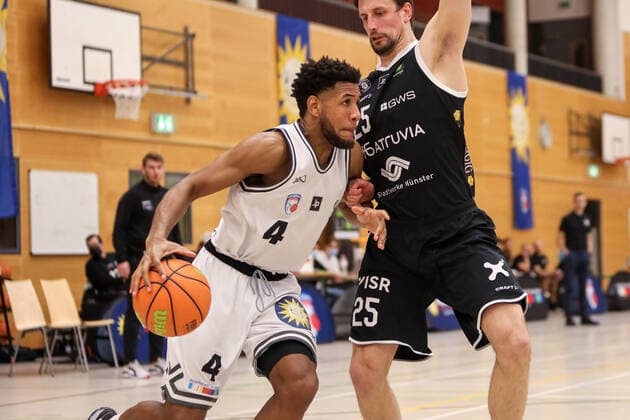 2. Basketball Bundesliga ProB Basketball ART Giants Düsseldorf gegen WWU Baskets Münster, 12.02.2022 Quadre Lollis Jr. ( 4 ART Giants Duesseldorf); 2. Basketball Bundesliga ProB Basketball ART Giants Düsseldorf gegen WWU Baskets Münster am 12.02.2022, Duesseldorf. Copyright: xBEAUTIFULxSPORTS KennyxBeelex