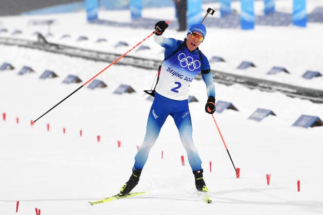 Photo Gian Mattia D Alberto - LaPresse February 13, 2022 Zhangjiakou, China Beijing 2022 Winter Olympic Games, Olympische Spiele, Olympia, OS - Biathlon Men s 12.5km Pursuit In the pic: FILLON MAILLET Quentin FRA  Copyright: xGianxMattiaxD Albertox-xLaPressex