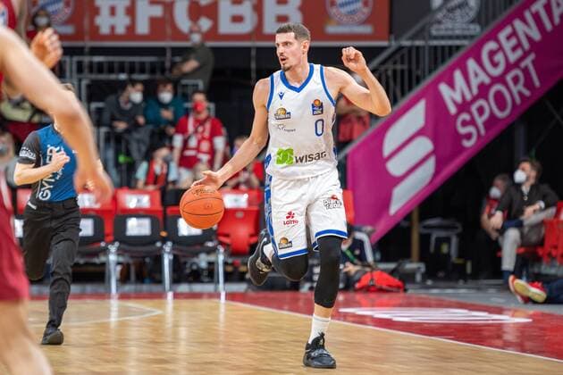 Lukas Wank 0 Fraport Skyliner , FC Bayern Basketball vs Fraport Skyliners, easyCredit BBL, 13 02 2022 Muenchen Bayern Germany Copyright: xkolbert-press UlrichxGamelx