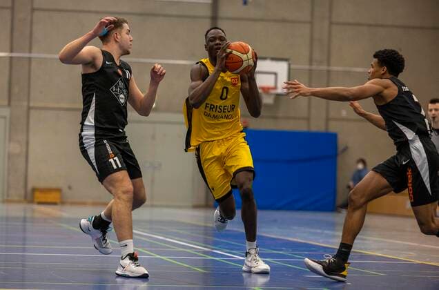 Bakary Dibba (SV 03 Tigers Tuebingen, 0)¨¨SV 03 Tigers Tuebingen vs. TSG Reutlingen Ravens, 1. Regionalliga, 1. Regionalliga Suedwest, 15. Spieltag, Spielzeit 2021 2022, 13.02.2022, ¨¨ SV 03 Tigers Tuebingen - TSG Reutlingen Ravens, 1. Regionalliga, 1. Regionalliga Suedwest, 15. Spieltag, Spielzeit 2021 2022, 13.02.2022 Tuebingen Copyright: xDennisxDuddek xEibnerxPressefotox EP_DDK