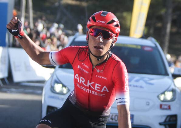 Nairo Quintana of Arkea - Samsic during the Tour de la Provence 2022, Cycling race stage 3, Manosque - Montagne de Lure (169,1 Km) on February 13, 2022 in Lure, France - CYCLISME : Tour de la Provence 2022 - Etape 3 - Manosque a Montagne de Lure - 13 12 2022 LaurentLairys Panoramic 