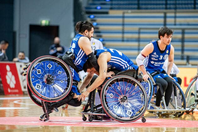 Wheelchair Basketball Bundesliga RSV Lahn Dill BG Baskets Hamburg, 12 02 22 Saman Balaghi 23 BG Baskets Hamburg , Mojtaba Kamali 24 BG Baskets Hamburg Wheelchair Basketball Bundesliga RSV Lahn Dill BG Baskets Hamburg Wetzlar, 12 02 22 Copyright: xBEAUTIFULxSPORTS Roeczeyx