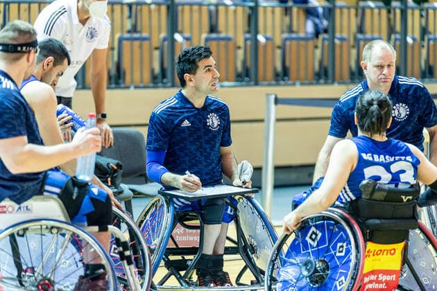 Wheelchair Basketball Bundesliga RSV Lahn Dill BG Baskets Hamburg, 12 02 22 Alireza Ahmadi 10 BG Baskets Hamburg Wheelchair Basketball Bundesliga RSV Lahn Dill BG Baskets Hamburg Wetzlar, 12 02 22 Copyright: xBEAUTIFULxSPORTS Roeczeyx