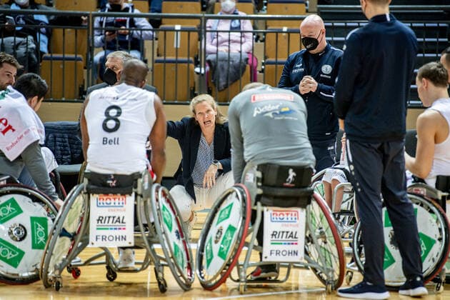 Wheelchair Basketball Bundesliga RSV Lahn Dill BG Baskets Hamburg, 12 02 22 Janet Zeltinger Headcoach RSV Lahn Dill Wheelchair Basketball Bundesliga RSV Lahn Dill BG Baskets Hamburg Wetzlar, 12 02 22 Copyright: xBEAUTIFULxSPORTS Roeczeyx