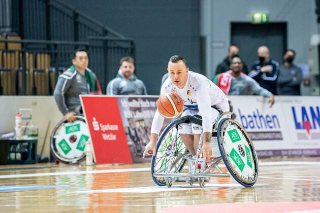 Wheelchair Basketball Bundesliga RSV Lahn Dill BG Baskets Hamburg, 12 02 22 Mark Beissert 14 RSV Lahn Dill Wheelchair Basketball Bundesliga RSV Lahn Dill BG Baskets Hamburg Wetzlar, 12 02 22 Copyright: xBEAUTIFULxSPORTS Roeczeyx