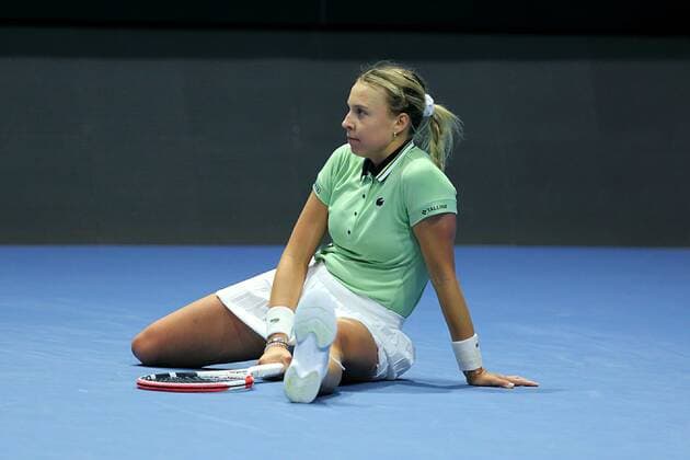 The Russian Federation. Saint Petersburg. Sibur Arena. Tennis. St. Petersburg Ladies Trophy 2022. Final Maria Sakkari vs Anette Kontaveit AlexanderxKulebyakin