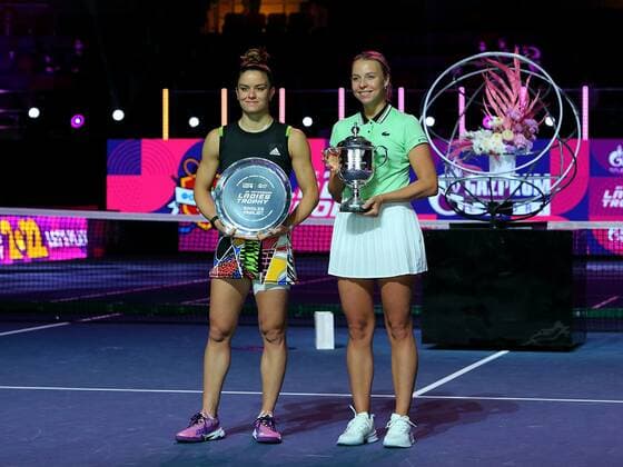 The Russian Federation. Saint Petersburg. Sibur Arena. Tennis. St. Petersburg Ladies Trophy 2022. Final Maria Sakkari vs Anette Kontaveit AlexanderxKulebyakin