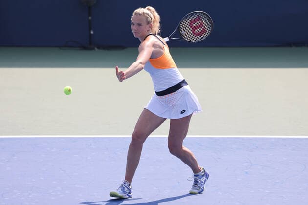 Katarina Siniakova, CZE, during qualifying round of 2022 Dubai Championships in Dubai, 14 02 2022