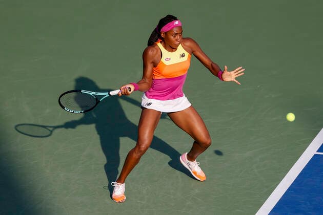 Cori Gauff Tennis Dubai Tennis Championships 2022 WTA Dubai Duty Free Tennis Stadium Dubai United Arab Emirates 14 February 2022 Copyright: xJuergenxHasenkopfx