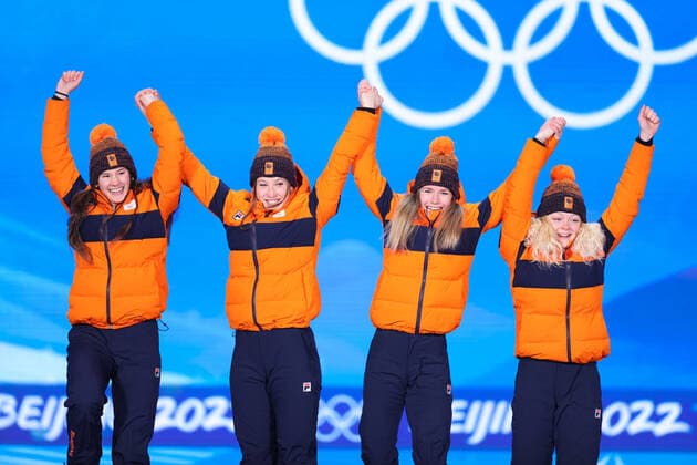 BEIJING 2022, Short Track, 3000m Pursuit Women, Award Ceremony