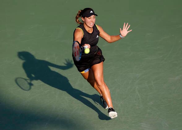 Jessica Pegula Tennis Dubai Tennis Championships 2022 WTA Dubai Duty Free Tennis Stadium Dubai United Arab Emirates 14 February 2022 Copyright: xJuergenxHasenkopfx