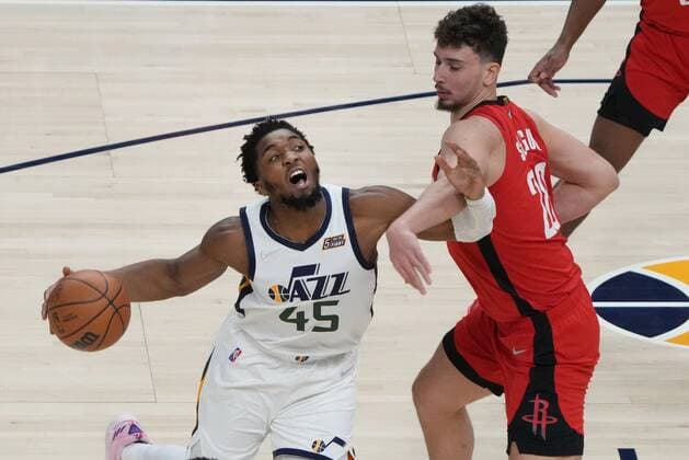 Basketball, NBA, Houston Rockets - Utah Jazz
