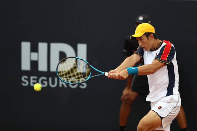 (220215) -- BRAZIL, Feb. 15, 2022 -- Shang Juncheng of China competes during the first round of Rio Open between Shang Juncheng of China and Pedro Martinez Portero of Spain in Rio de Janeiro, Brazil, Feb. 14, 2022. ) (SP)BRAZIL-RIO DE JANEIRO-TENNIS-RIO OPEN-1ST ROUND WangxTiancong 