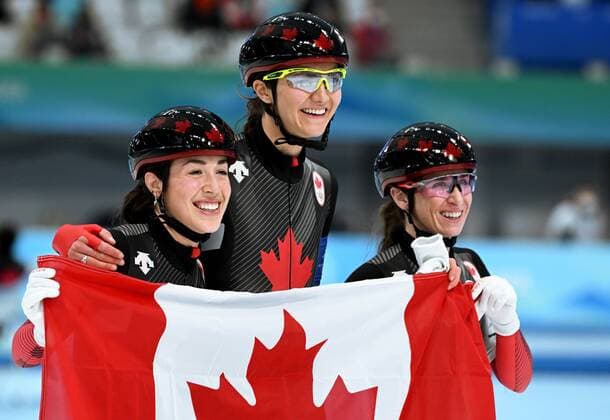 BEIJING 2022, speed skating, team pursuit women, Olympic champion Canada