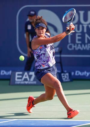 Mayar Sherif EGY Tennis Dubai Tennis Championships 2022 WTA Dubai Duty Free Tennis Stadium Dubai United Arab Emirates 15 February 2022 Copyright: xJuergenxHasenkopfx