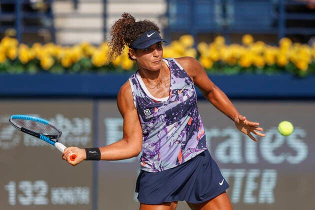 Mayar Sherif EGY Tennis Dubai Tennis Championships 2022 WTA Dubai Duty Free Tennis Stadium Dubai United Arab Emirates 15 February 2022 Copyright: xJuergenxHasenkopfx